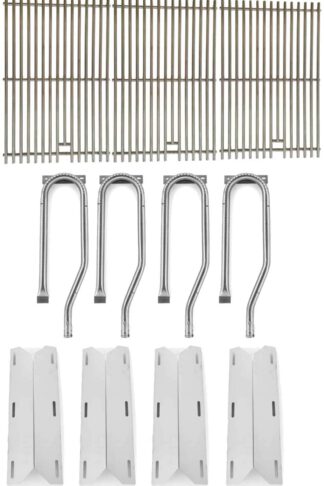 Jenn-Air 720-0337, 720-0586A, 720-0586A Gas Grill Repair Kit Includes 4 Stainless Heat Plates and 4 Stainless Steel Burners and Stainless Steel Grates