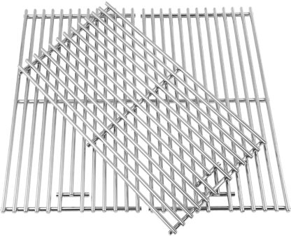 BBQration 3-Pack SS5S74C 18 7/8" 7MM Solid Stainless Steel Cooking Grid Grates Replacement Parts for Kitchen Aid 720-0745, 720-0745A, 720-0819, Nexgrill Gas Grill Model 720-0745, 720-0745A