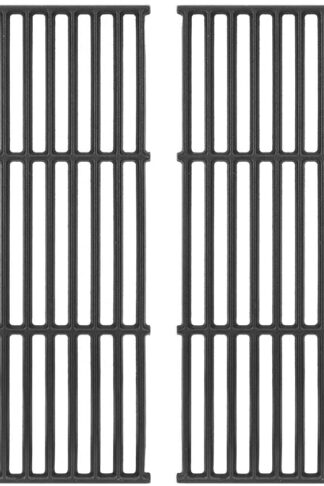 DcYourHome Cooking Grates for Broil King Baron 320, 340, 420, 440, 490, Matte Cast Iron Cooking Grid Replacement for Huntington 2122-64 2122-67 6020-54 6020-57, Broil-Mate Gas Grills 4 Pack