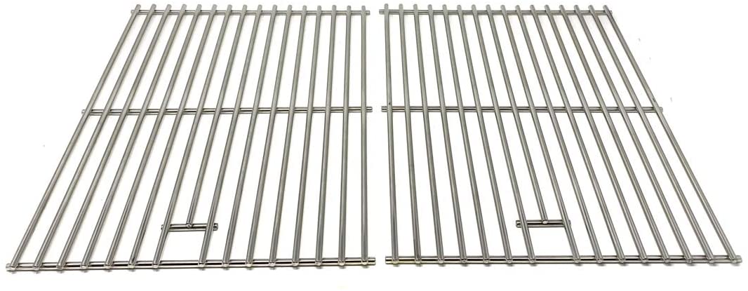Replacement Stainless Cooking Grid for Uniflame GBC831WB-C, GBC831WB & Master Forge 1010048 Gas Models, Set of 2