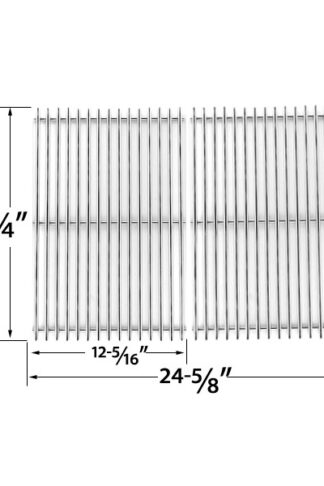 2 PACK REPLACEMENT STAINLESS STEEL COOKING GRID FOR DCS PC-2600, PC-26001, PC-2600L, PC-2600N, PCA-2600L, PCA-2600N GAS GRILL MODELS