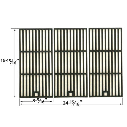 3 PACK REPLACEMENT CAST IRON COOKING GRID FOR KENMORE 415.16123801, 415.16125, 415.16127, 415.16537900, 415.16127800, 6400-122390-115, 415.16123801 AND KMART 640-641215405 GAS GRILL MODELS