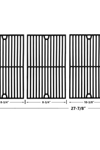 3 PACK REPLACEMENT CAST IRON COOKING GRIDS FOR BRINKMANN 7231, 810-1415F, 810-1470, 810-1470-0, 810-7231-W AND GRILL KING 810-9325-0 GAS GRILL MODELS