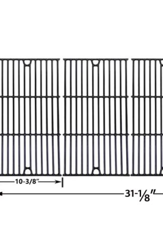 3 PACK REPLACEMENT GLOSS CAST IRON COOKING GRID FOR CHARMGLOW 720-0234, 720-0289, 720-0396, 720-0536, 720-0578, 810-850-F, 810-8500-S AND JENN-AIR 720-0337, 720-0512 GAS GRILL MODELS