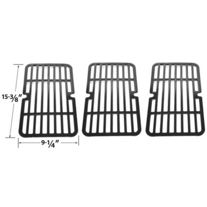 3 PACK REPLACEMENT PORCELAIN STEEL COOKING GRID FOR BRINKMANN 810-9410-F, 810-9410-M, 810-9000-F, 810-9210-F, 810-9210-M, 810-9210-S GAS GRILL MODELS