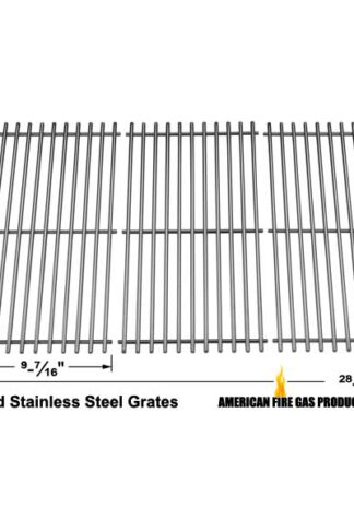 3 PACK REPLACEMENT STAINLESS STEEL COOKING GRID FOR SHINERICH KINGSTON SRGG51111, CHARBROIL 463420508 GAS GRILL MODELS