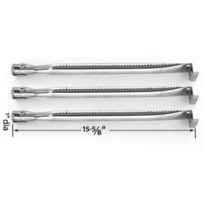 3 PACK REPLACEMENT STAINLESS STEEL GRILL BURNER FOR UNIFLAME GBC983W-C GAS GRILL MODELS