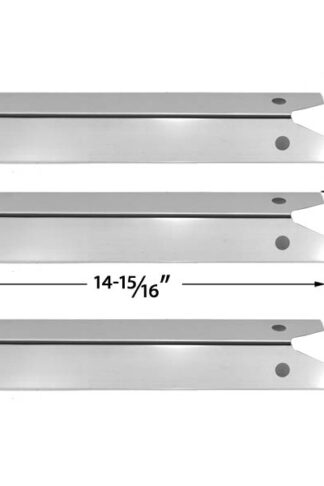 3 PACK REPLACEMENT STAINLESS STEEL HEAT PLATE FOR CFM, UNIFLAME GBC750W-C, GBC750W, GBC750WNG-C, GBC850W, GBC850W-C, GBC850WNG-C, NSG3902B, WELLINGTON, GNSG3902B GAS GRILL MODELS