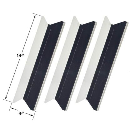3 PACK REPLACEMENT STAINLESS STEEL HEAT PLATE FOR PRESIDENTS CHOICE SSS34146TCS & TERA GEAR GSF3916 GAS GRILL MODELS