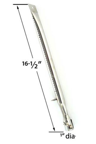 REPLACEMENT STAINLESS STEEL GRILL BURNER FOR BBQTEK, BBQ GRILLWARE, BOND, BROILCHEF, BROIL-MATE AND KENMORE GAS GRILL MODELS