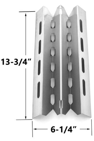 REPLACEMENT STAINLESS STEEL HEAT PLATE FOR BROIL KING, BROIL-MATE, HUNTINGTON AND STERLING GAS GRILL MODELS