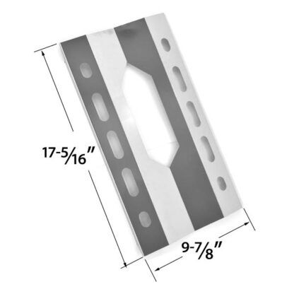 REPLACEMENT STAINLESS STEEL HEAT SHIELD FOR HARRIS TEETER 210001 AND MEMBERS MARK 720-0586A GAS GRILL MODELS