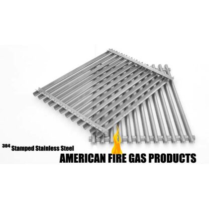 REPLACEMENT STAMPED STAINLESS STEEL COOKING GRID FOR WEBER 7521, SPIRIT 200, SPIRIT 500 OR GENESIS SILVER A GAS GRILL MODELS, SET OF 2