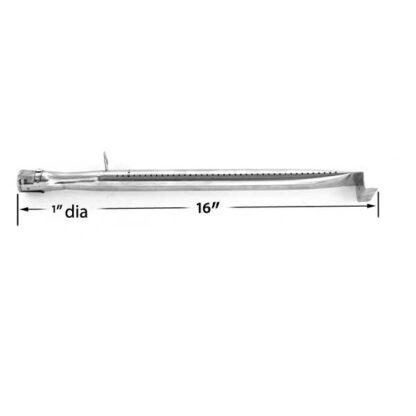 REPLACEMENT STRAIGHT STAINLESS STEEL GRILL BURNER FOR UNIFLAME, KENMORE & NEXGRILL GAS GRILL MODELS