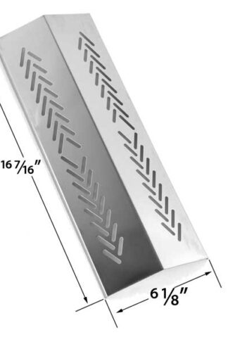 STAINLESS STEEL HEAT PLATE REPLACEMENT FOR BROIL-MATE 726454, 726464, 736454, 736464, GRILLPRO 226454, 226464, 236454, 236464, 2009 & STERLING GAS GRILL MODELS