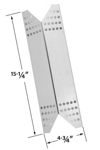 STAINLESS STEEL REPLACEMENT HEAT PLATE FOR SAMS 720-0691A, 730-0691A, MEMBERS MARK 720-0691A, 720-0778A, 720-0778C, 730-0691A AND NEXGRILL 720-0691A, 720-0744, 85-3225-6 GAS GRILL MODELS