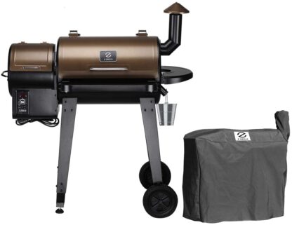 Z GRILLS ZPG-450A Wood Pellet Grill Smoker for Outdoor Cooking, 2021 Upgrade, 8-in-1 & Pid Controller (Grill), 452 sq.in
