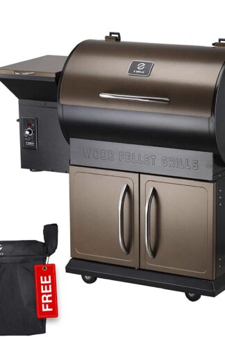 Z Grills ZPG-700D 2020 Upgrade Wood Pellet Grill & Smoker, 8 in 1 BBQ Grill Auto Temperature Control, inch Cooking Area, 700 sq in Bronze, 700 sq inch Cooking Area