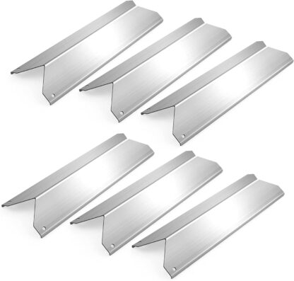 Boloda 6pcs Stainless Steel Heat Shield Plate, Grill Burner Crossover Tube Replacement for Duro 740-3003-BI Nexgrill 720-0419 720-0459 Grill Model, Grill Repair Parts Kit
