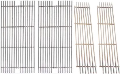 Htanch SE4911(2-Pack) SE4921(2-Pace) 304 Stainless Steel Grid grates Replacement for Viking VGBQ 30 in T Series, VGBQ 41 in T Series, VGBQ 53 in T Series