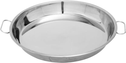 MixRBBQ Stainless Steel Drip Pan, Big Green Egg Grilling Accessory, Also Fit Weber Kettle Charcoal Grills Pizza Cake Baking Tray, 13-inch Diameter Round