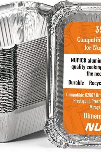NUPICK 35-Pack 62007 Drip Pans Compatible for Napoleon Prestige I, Prestige II, Prestige V, Prestige PRO, Rogue, Mirage, and Ultra Chef Grills, Grill Replacement Grease Trays