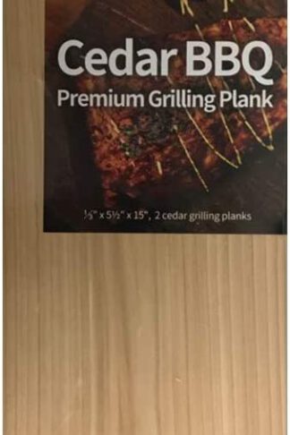 Cedar BBQ Premium Cedar Grilling Planks - 2 Piece Set - 5.5" x 15" - Western Red Cedar - Perfect Smoky Cedar Flavor