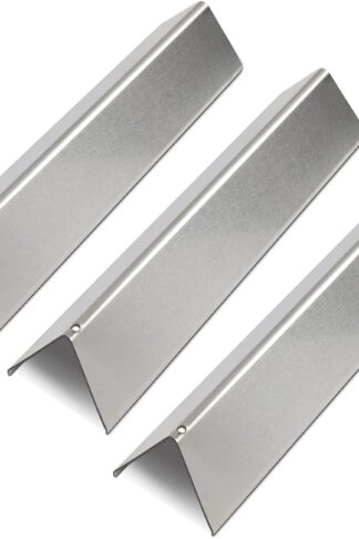 Flavorizer Bar Replacement for Weber Spirit I & II 200 Series, Spirit E210, S210, E220, S-220, 7635 Stainless Steel Grill Heat Plate, 3 Pack, 15.3" x 3.5" x 2.5" (Front Control Panels)