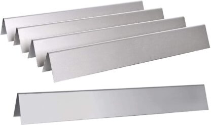 GasSaf 21.5" Flavorizer Bars Replace for Weber 7534, Genesis Silver A, Spirit 200 Series E/S200 E/S-210, Spirit 500 with Side Control Knob, 5-Pack Stainless Steel Flavor Bars(21.5" x 1.7" x 1.7")