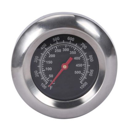 GasSaf 3" BBQ Temperature Gauge Thermometer Replacement for Master Forge, Cuisinart, Backyard, Uniflame and Other Gas Grill, Stainless Steel High Temperature Heat Indicator -100F to 1000F