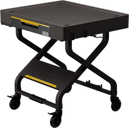 HALO Outdoor Cart | Portable Outdoor Countertop Grill Cart | Drop Down Drawer Storage | Collapsible | Tank Storage