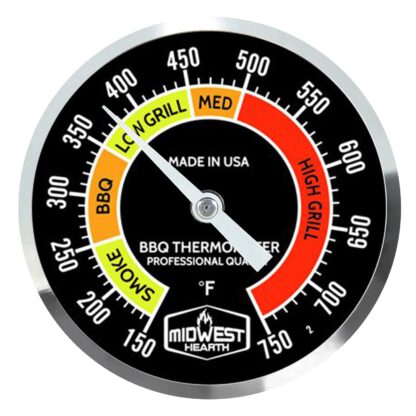 Midwest Hearth Professional BBQ Grill Thermometer (150℉ - 750℉)