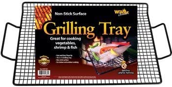 Vegetable Grilling Tray 1 X Non-stick Grilling Tray (Great for Vegetables, Shrimp & Fish)