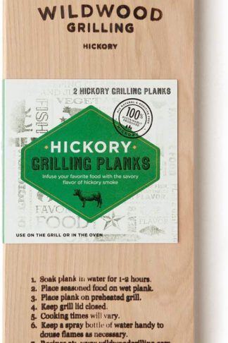 WILDWOOD GRILLING 5 x 11 Inch Hickory Grill Planks 2-Pack, 2 CT