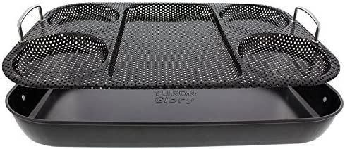Yukon Glory Premium BBQ Serving Tray Basket, Serve Hot Dogs, Burgers, Grilled Vegetables, in Style