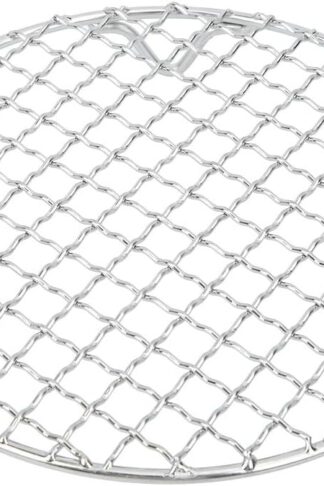 Multipurpose Stainless Steel Baking Wire Mesh Grill, BBQ Net Mesh Barbecue Steaming Rack, Grill Grate Round for Outdoor Indoor Picnic