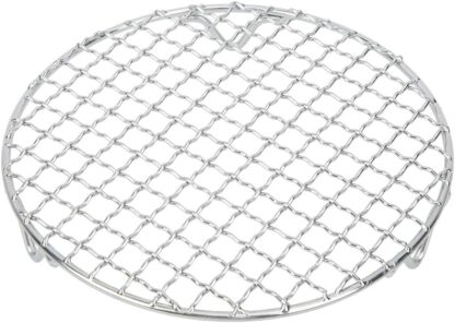 Multipurpose Stainless Steel Baking Wire Mesh Grill, BBQ Net Mesh Barbecue Steaming Rack, Grill Grate Round for Outdoor Indoor Picnic