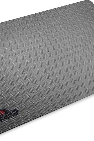Napoleon BBQ Grill Mat - BBQ Grill Accessory, Safety Product, Non-Slip, Diamond Plate Pattern, Grey, Stylish, Protect your Decking, Fits BBQ Grills Prestige PRO 500 Size and Smaller