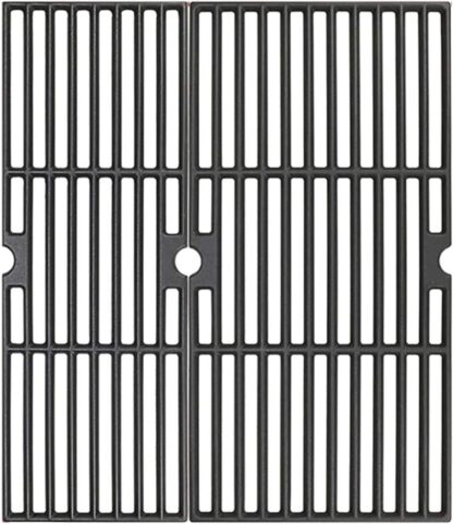 SafBbcue 18 Inches Cooking Grates for Charbroil Performance 2 Burner 463625217, Performance 300 2-Burner Gas Grill, Cast Iron Grill Cooking Grids