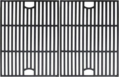 Uniflasy Cast Iron Cooking Grate Replacement for Nexgrill 4 Burner 720-0830H 720-0670A 720-0783E 720-0958A 5 Burner 720-0888N Replacement for Kenmore 41516106210 415.16106210 Uniflame GBC981 17 Inch