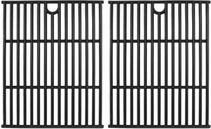 Uniflasy Cast Iron Cooking Grates for Expert Grill 720-0968C 5-Burner Propane Gas Grill Cooking Grid Replacement Part Kit (2X Grids)