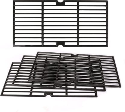 Utheer Cast Iron Grill Grates fit Oklahoma Joe's Longhorn Comb Charcoal/Gas Smoke 12201767,14201767, fit Oklahoma Joe's Longhorn 18202083,16202046,15202029 Cast Iron Grill Cooking Grids, 4 Pack