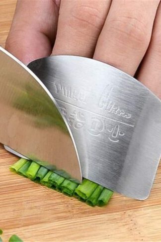 2pcs Kitchen Accessories Stainless Steel Hand Finger Protector Knife Cut Slice Safe Guard Kitchen Tool Durable Safe Kitchen Essential
