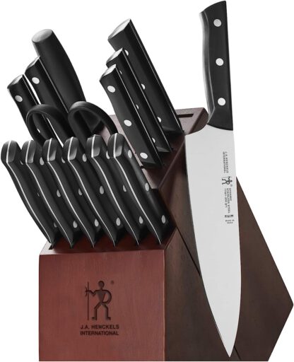 Chef Knife, Bread Knife, Steak Knife, Dynamic Razor-Sharp 15-Piece Knife Set, German Engineered Informed by 100+ Years of Mastery
