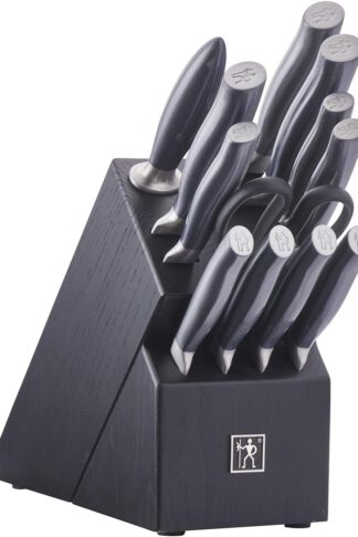 Chefs Knife, Graphite Razor-Sharp 13-pc Knife Set German Engineered Informed by 100+ Years of Mastery, Black/Stainless