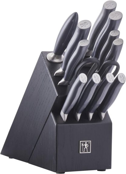 Chefs Knife, Graphite Razor-Sharp 13-pc Knife Set German Engineered Informed by 100+ Years of Mastery, Black/Stainless