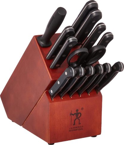 Chef Knife, Bread Knife, Steak Knife, Solution Razor-Sharp 15-pc Knife Set, German Engineered Informed by 100+ Years of Mastery