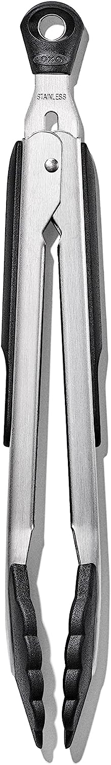 Good Grips 9-Inch Locking Tongs with Nylon Heads